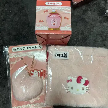 산리오 뽑기 헬로키티 파우치 백참 A 소품함 세트