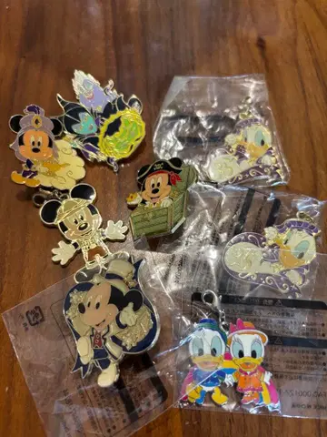 디즈니 핀 배지 세트 7개
