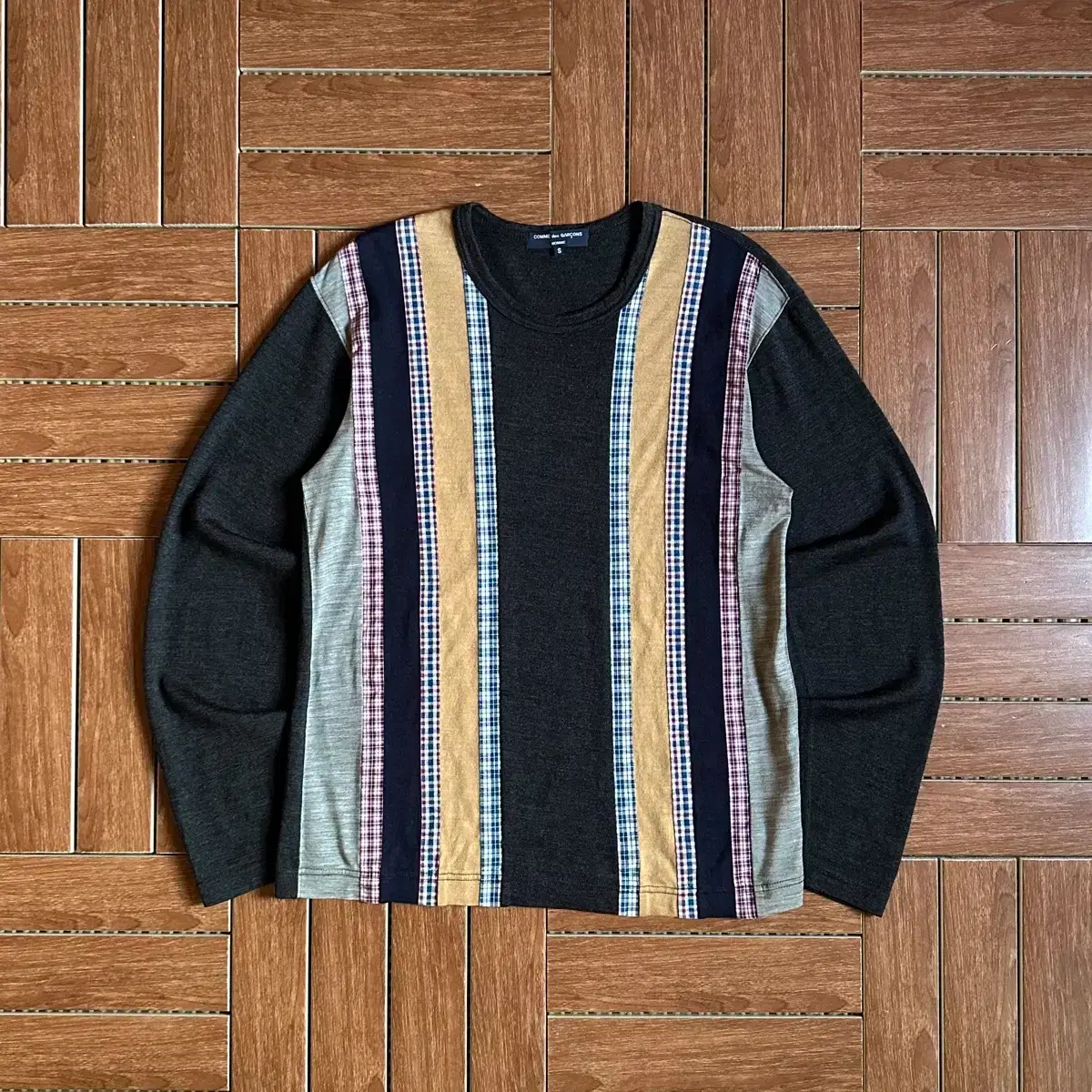 Comme des Garçons Homme Wool Cotton Multi Patch Long Sleeve S