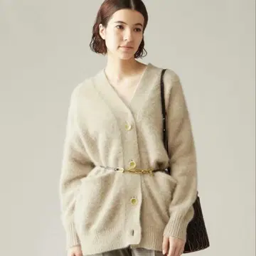 [택 포함 새상품] martinique FOX 가디건 라이트 베이지