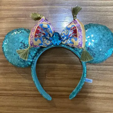 미키마우스 머리띠 파란색 스팽글