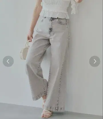 chico 루즈 와이드 데님 핑크 계열 M 사이즈 새상품