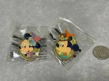 [ 미사용 ] 미키 미니 부활절 핀 배지
