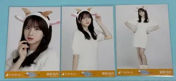 노기자카46 브로마이드 스가와라 사츠키 곤조 머리띠 3종 컴프