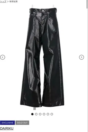 DAIRIKU 2025SS MIDWEST 별주 라미네이티드 팬츠