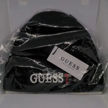 GUESS 블랙 니트 모자