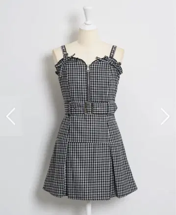 프론트 지퍼 오버롤 스커트 pium