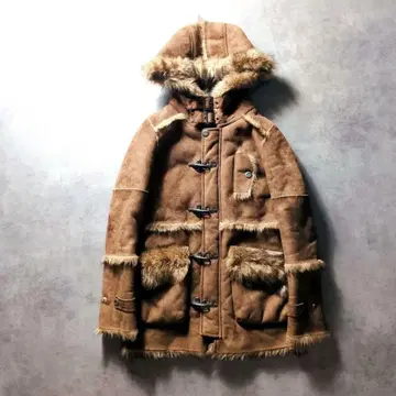 y2k 00s 에코 무스탕 퍼 파이어맨 자켓 헤이세이 갸루