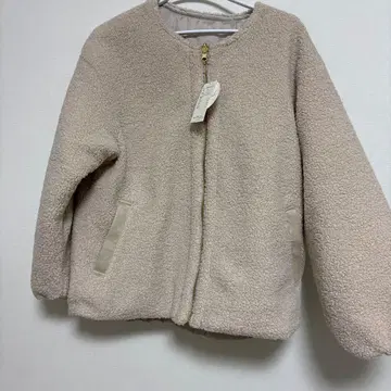 미사용 르농큐르 리버서블 보아 블루종