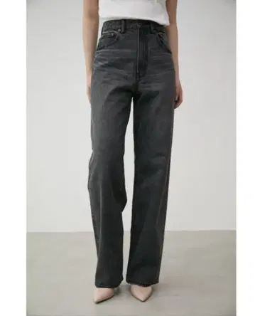 AZUL BY MOUSSY 하이웨스트 스트레이트 데님 블랙 L