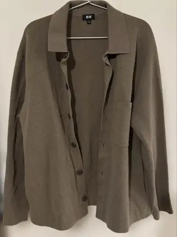 밀라노 리브 셔츠 가디건