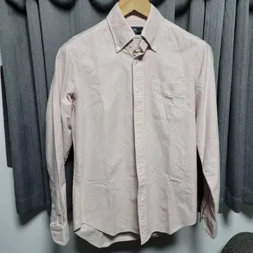 가마쿠라 셔츠 긴팔 셔츠 39 - 87 버튼 다운 핑크 스트라이프