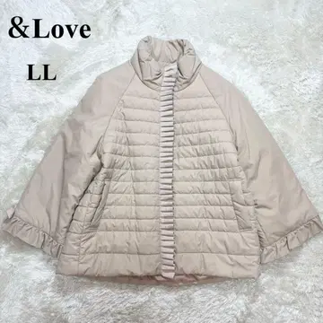[새상품급] &LOVE 패딩 자켓 LL 턱 프릴 경량 스탠드 카라