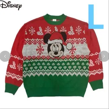 디즈니 미키 크리스마스 스웨터 L 사이즈 아베일
