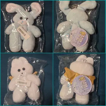 뇌조 츠메 쿠마키치 우사지 마스코트 키링 2개 세트