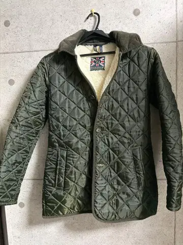 LAVENHAM 퀼팅 자켓 올리브 그린