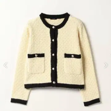 인기 알아바일 프리제 트위디 크루 니트 자켓