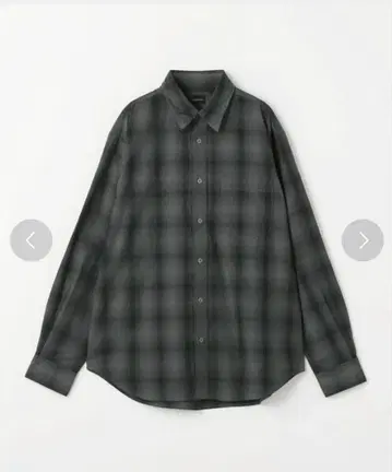 그린 라벨 릴랙싱 옴브레 체크 레귤러 카라 셔츠