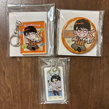QuizKnock 츠루사키 오사무 마네키네코 아크릴 키링 캔뱃지