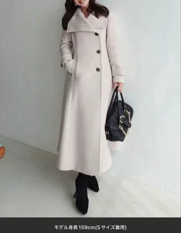 rienda [ 2025AW ] 25 오버넥 신데렐라 라인 코트