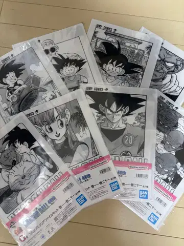 제일복권 드래곤볼 40th G상 코믹스 클리어 파일 8장 세트