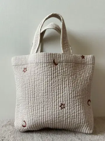 [새상품] 누비백 이불백 퀼팅백 토트백 베이지