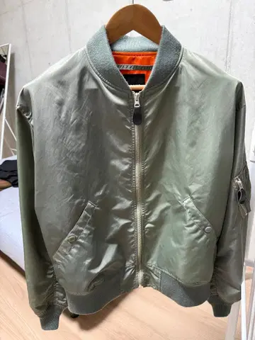 BEAMS MA-1 플라이트 자켓 S 사이즈 올리브 그린