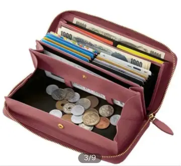 [ 새상품 미사용 ] 계산이 편리해지는 소가죽 지갑