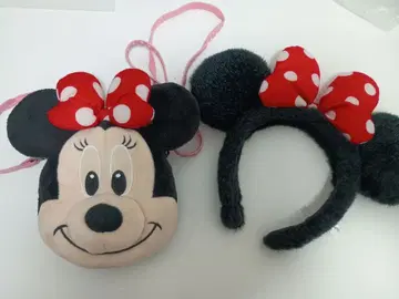 미니 마우스 숄더백 머리띠 세트