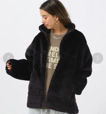 새상품 BAYFLOW 경량 스탠드 칼라 퍼 블루종 블랙 M 사이즈