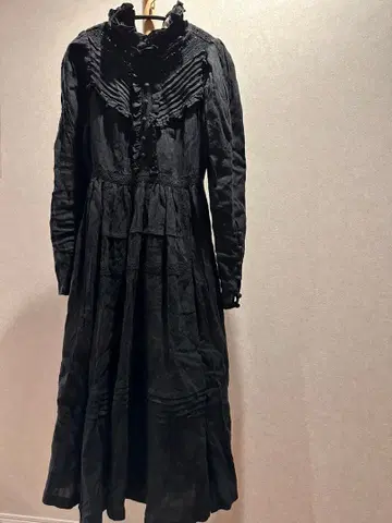 여성용 빈티지 스타일 긴팔 원피스