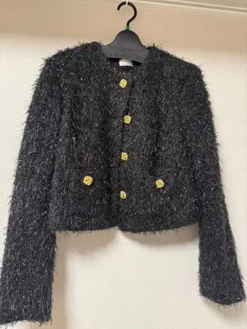 최종 가격 인하! cygne 샤기 트위드 자켓