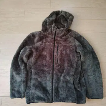 유니클로 방풍 아우터 퍼 리 플리스 풀 집업 후드티 사이즈 M