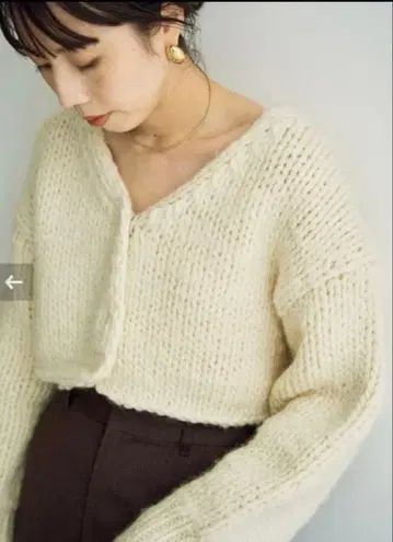 Plage 니트 가디건 roving hand