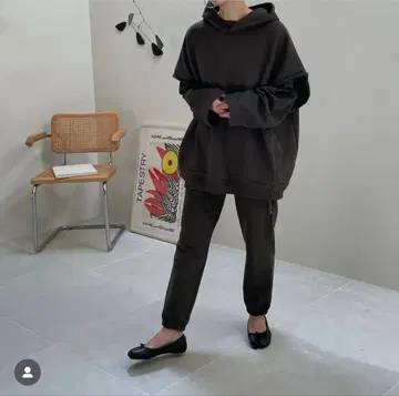 ARGUE 블랙 DRY COTTON PLANE SWEAT FOODIE