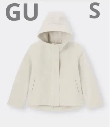 GU 코지 멜톤 숏 후디 코트 NATURAL S 사이즈