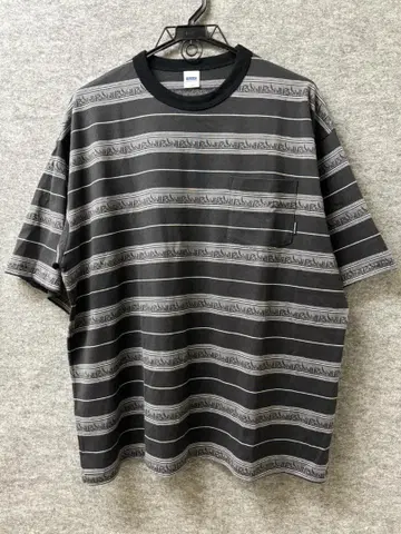 미사용 RADIALL/라디얼 자카드 보더 T셔츠