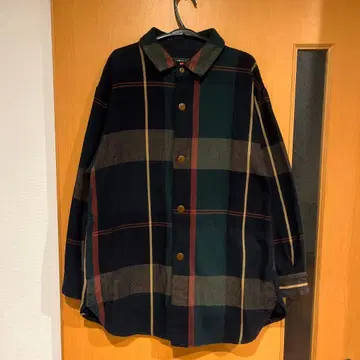 팔라스 팰리스 아우터 타탄 체크 셔츠 그린 코튼 100%