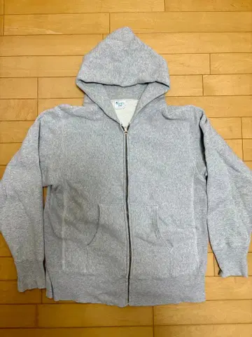 챔피온 리버스 위브 파랑 택 후드티 그레이 L 사이즈