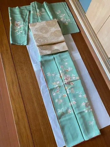 손그림 유젠 호몬기 츠케사게 입학/졸업식 시치고산 다회 첫 차회 톨 유젠