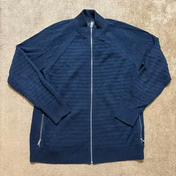 Armani Exchange 네이비 집업 스웨터