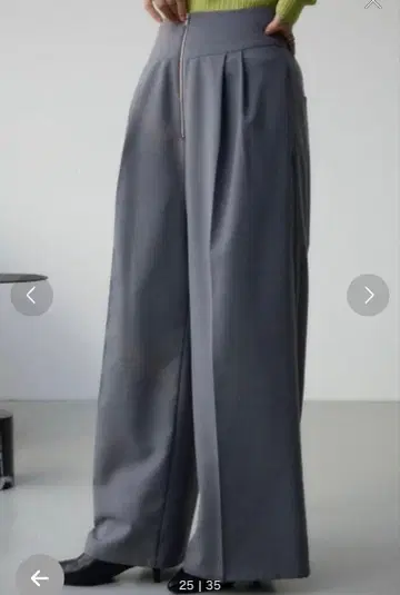 [ 택 포함 새상품 ] 코르셋 와이드 팬츠 그레이