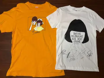 에무레나 MOSHIMO 공식 굿즈 T셔츠 친필 사인 포함 묶음 판매