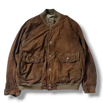 유로 빈티지 발스타 자켓 A-2 스웨이드 가죽 자켓