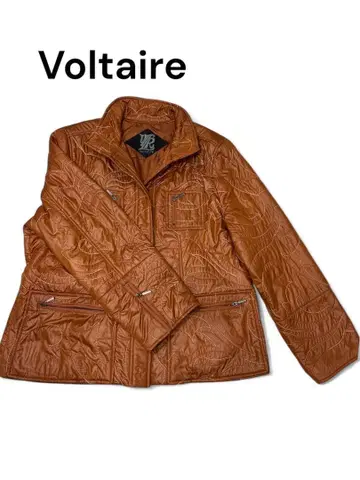 볼테르 브라운 퀼팅 자켓