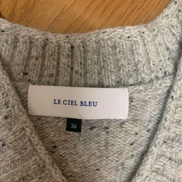 LE CIEL BLEL 네프얀 니트 베스트 V넥 루즈핏 36