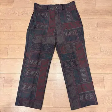 BEAMS 패턴 무늬 슬랙스 XL