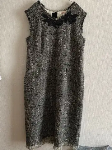 유키토리이 YUKITORII 트위드 원피스 빅 사이즈