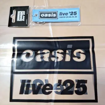 새상품 미개봉 oasis live '25 도쿄 플라이트 택 키링