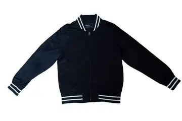 블랙 새틴풍 점퍼